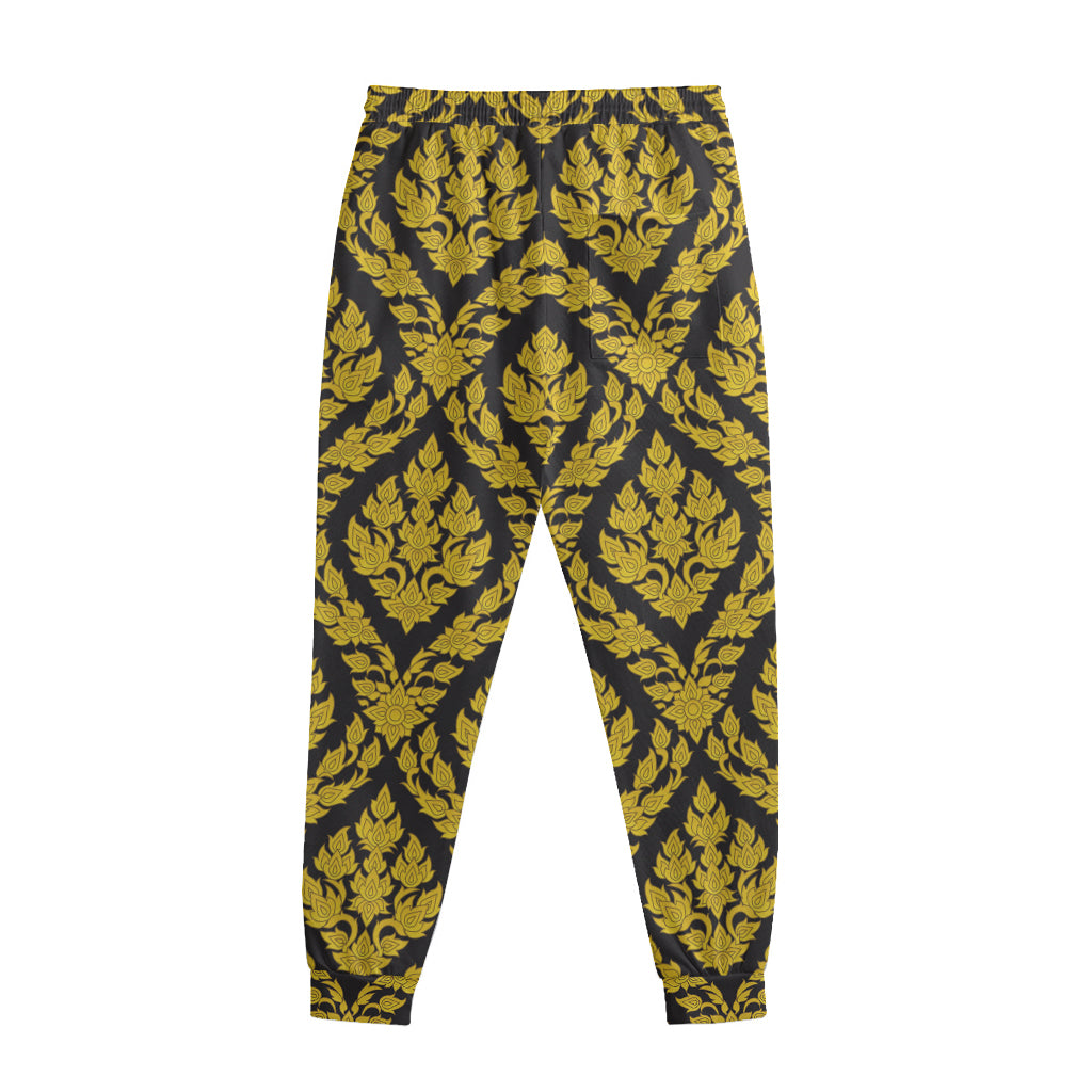 Ethnic Thai Pattern Print Sweatpants
