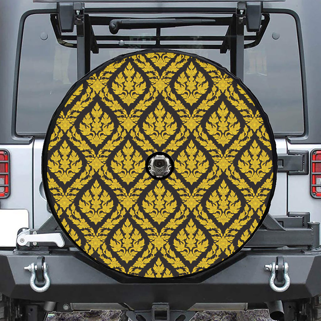 Ethnic Thai Pattern Print Tire Cover With Camera Hole