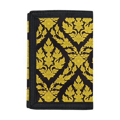 Ethnic Thai Pattern Print Trifold Wallet