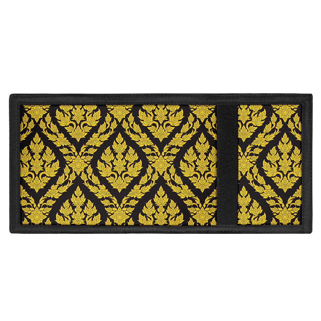 Ethnic Thai Pattern Print Trifold Wallet