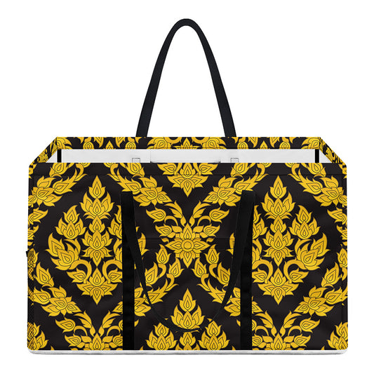 Ethnic Thai Pattern Print Utility Tote Bag