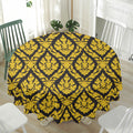 Ethnic Thai Pattern Print Waterproof Round Tablecloth