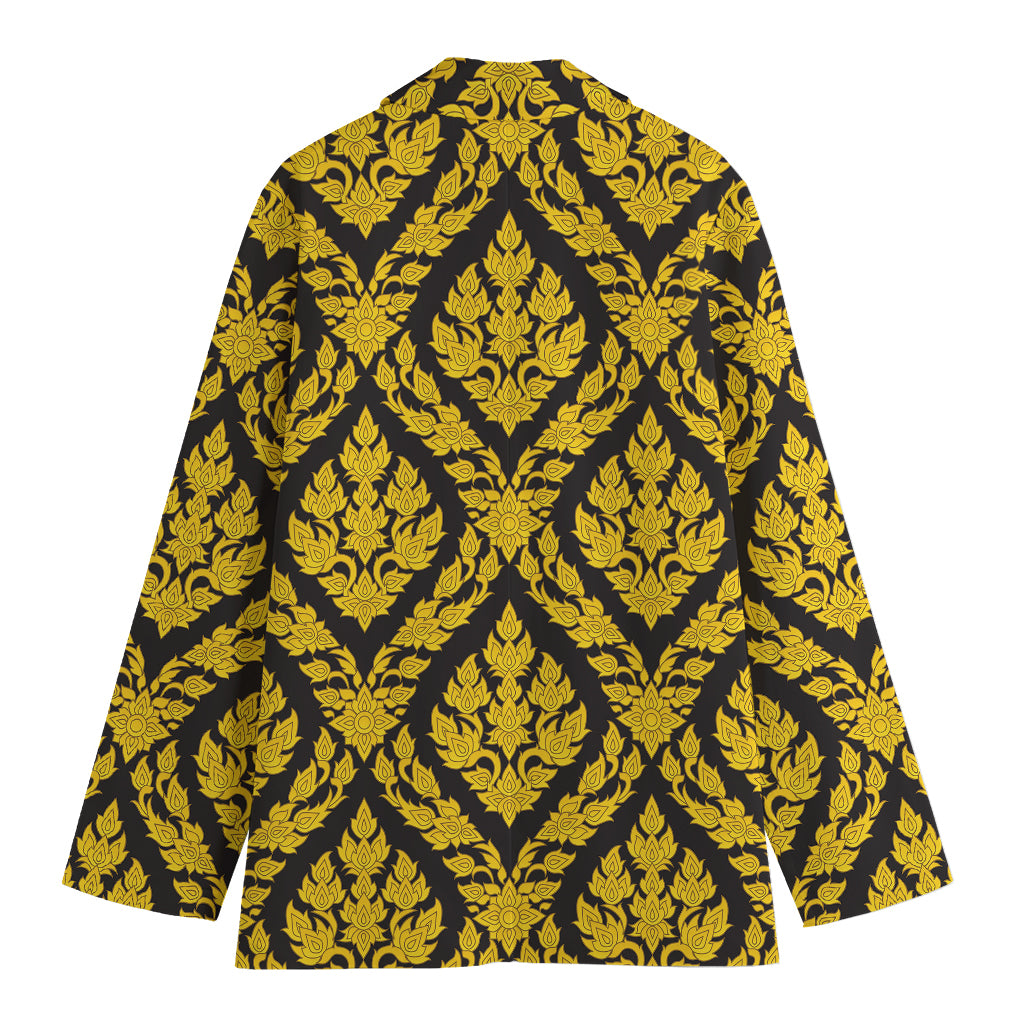 Ethnic Thai Pattern Print Women's Blazer