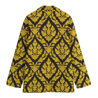 Ethnic Thai Pattern Print Women's Blazer