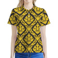 Ethnic Thai Pattern Print Women's Polo Shirt