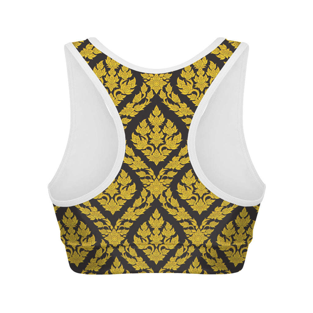 Ethnic Thai Pattern Print Women's Sports Bra