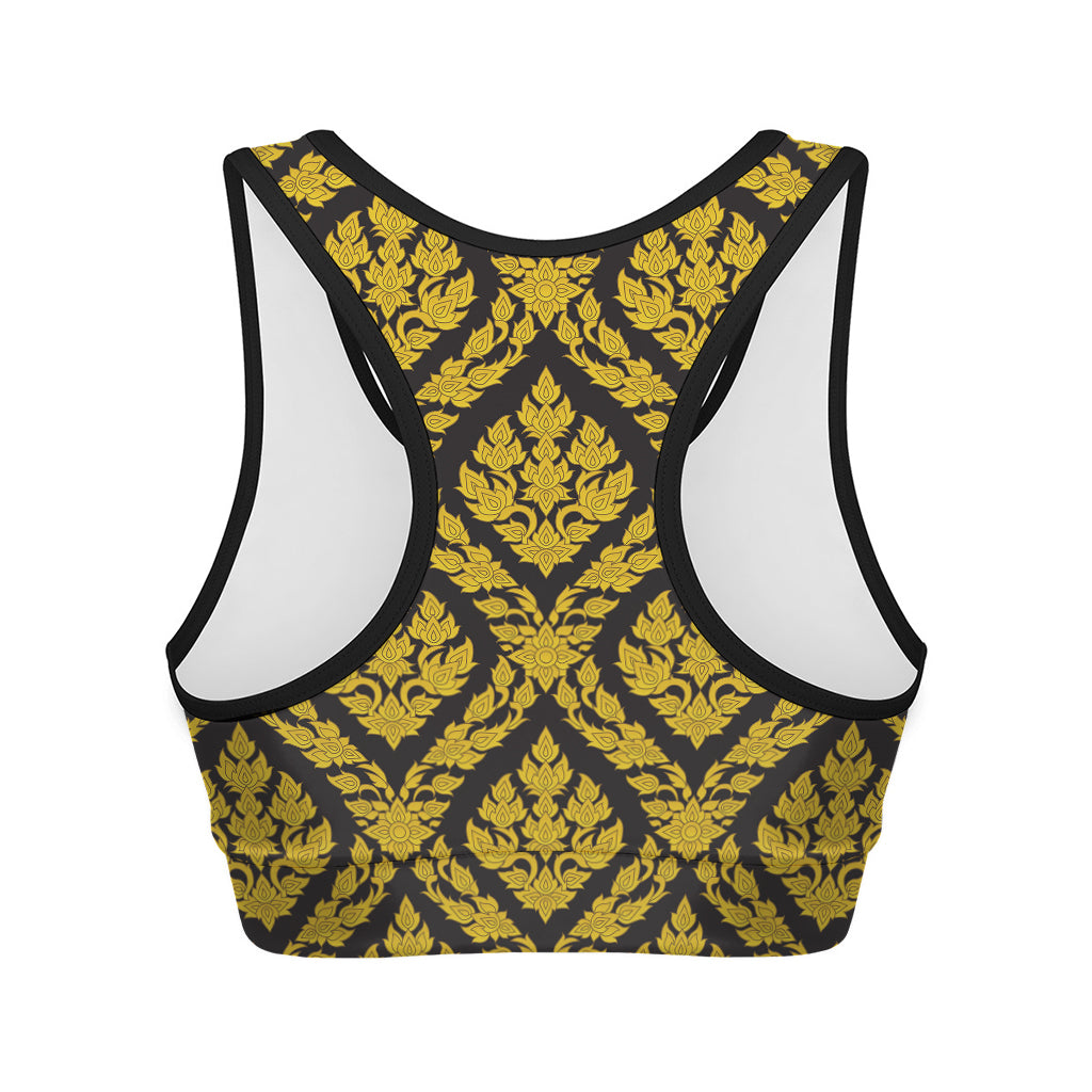 Ethnic Thai Pattern Print Women's Sports Bra