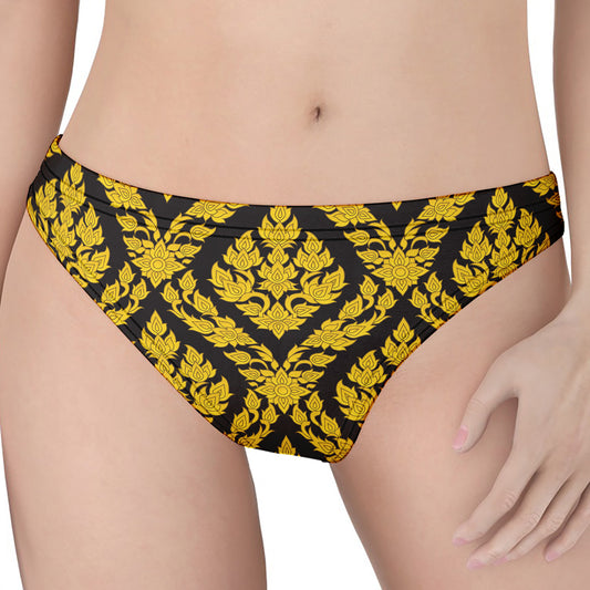 Ethnic Thai Pattern Print Women's Thong