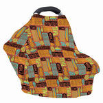 Ethnic Tiki Pattern Print Baby Seat Cover