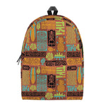 Ethnic Tiki Pattern Print Backpack