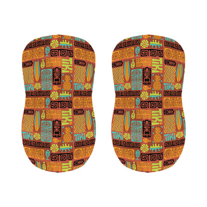 Ethnic Tiki Pattern Print Bar Stool Covers