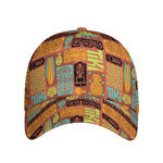 Ethnic Tiki Pattern Print Baseball Cap