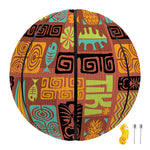 Ethnic Tiki Pattern Print Basketball