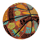 Ethnic Tiki Pattern Print Basketball