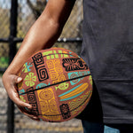 Ethnic Tiki Pattern Print Basketball