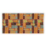 Ethnic Tiki Pattern Print Beach Towel