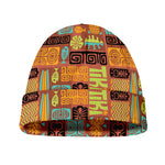 Ethnic Tiki Pattern Print Beanie