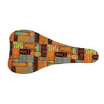 Ethnic Tiki Pattern Print Bicycle Seat Cover