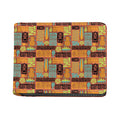 Ethnic Tiki Pattern Print Bifold Wallet
