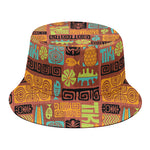 Ethnic Tiki Pattern Print Bucket Hat