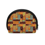 Ethnic Tiki Pattern Print Coin Purse