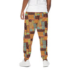 Ethnic Tiki Pattern Print Cotton Pants