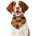 Ethnic Tiki Pattern Print Dog Bandana