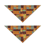 Ethnic Tiki Pattern Print Dog Bandana