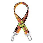 Ethnic Tiki Pattern Print Dog Seat Belt