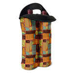 Ethnic Tiki Pattern Print Double Neoprene Wine Tote