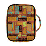 Ethnic Tiki Pattern Print Front Pocket Bible Bag