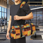 Ethnic Tiki Pattern Print Gym Bag