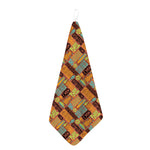 Ethnic Tiki Pattern Print Hand Towel