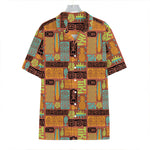 Ethnic Tiki Pattern Print Hawaiian Shirt