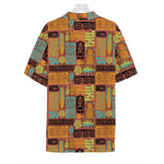 Ethnic Tiki Pattern Print Hawaiian Shirt