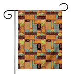 Ethnic Tiki Pattern Print House Flag