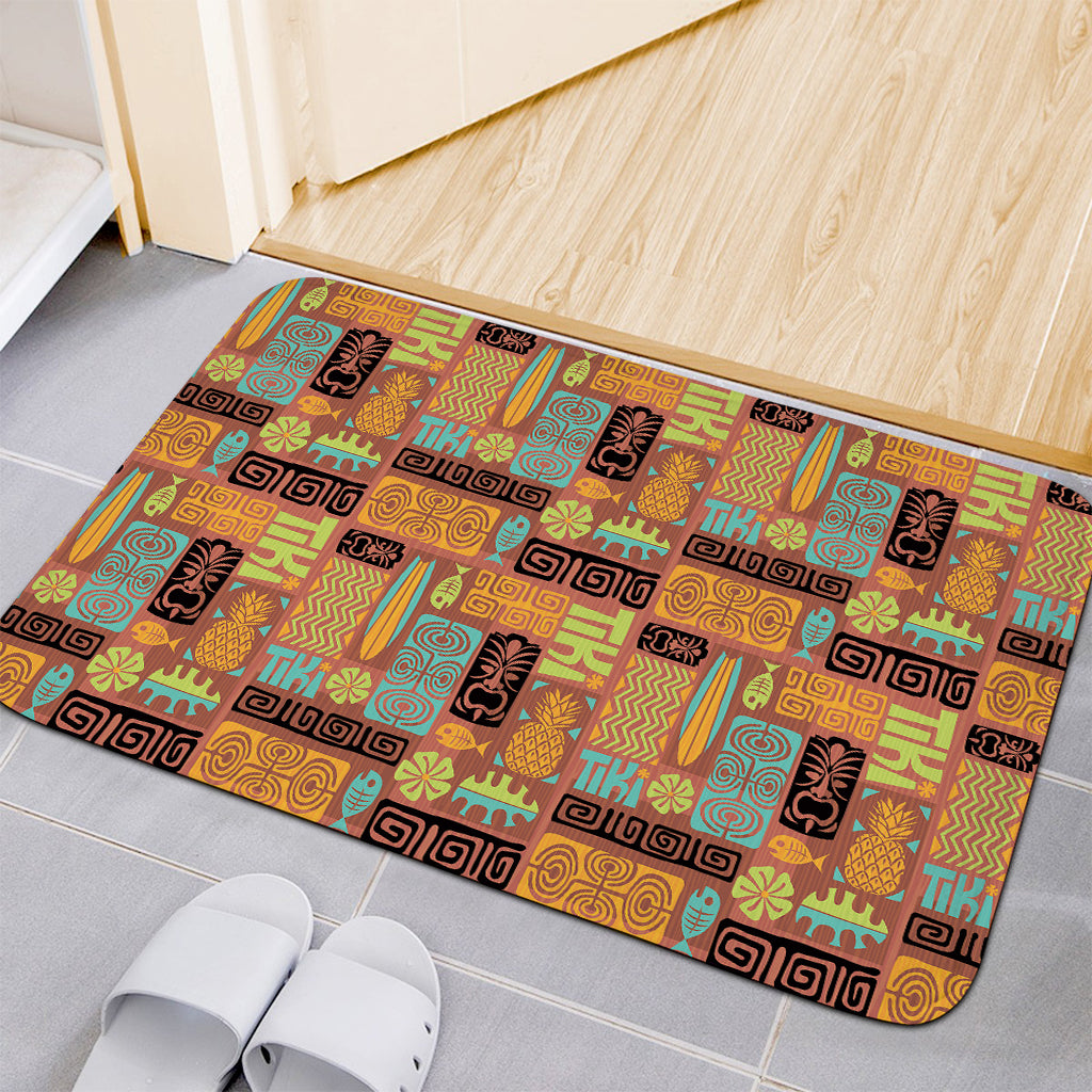 Ethnic Tiki Pattern Print Indoor Door Mat