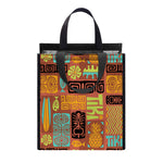 Ethnic Tiki Pattern Print Insulated Lunch Tote