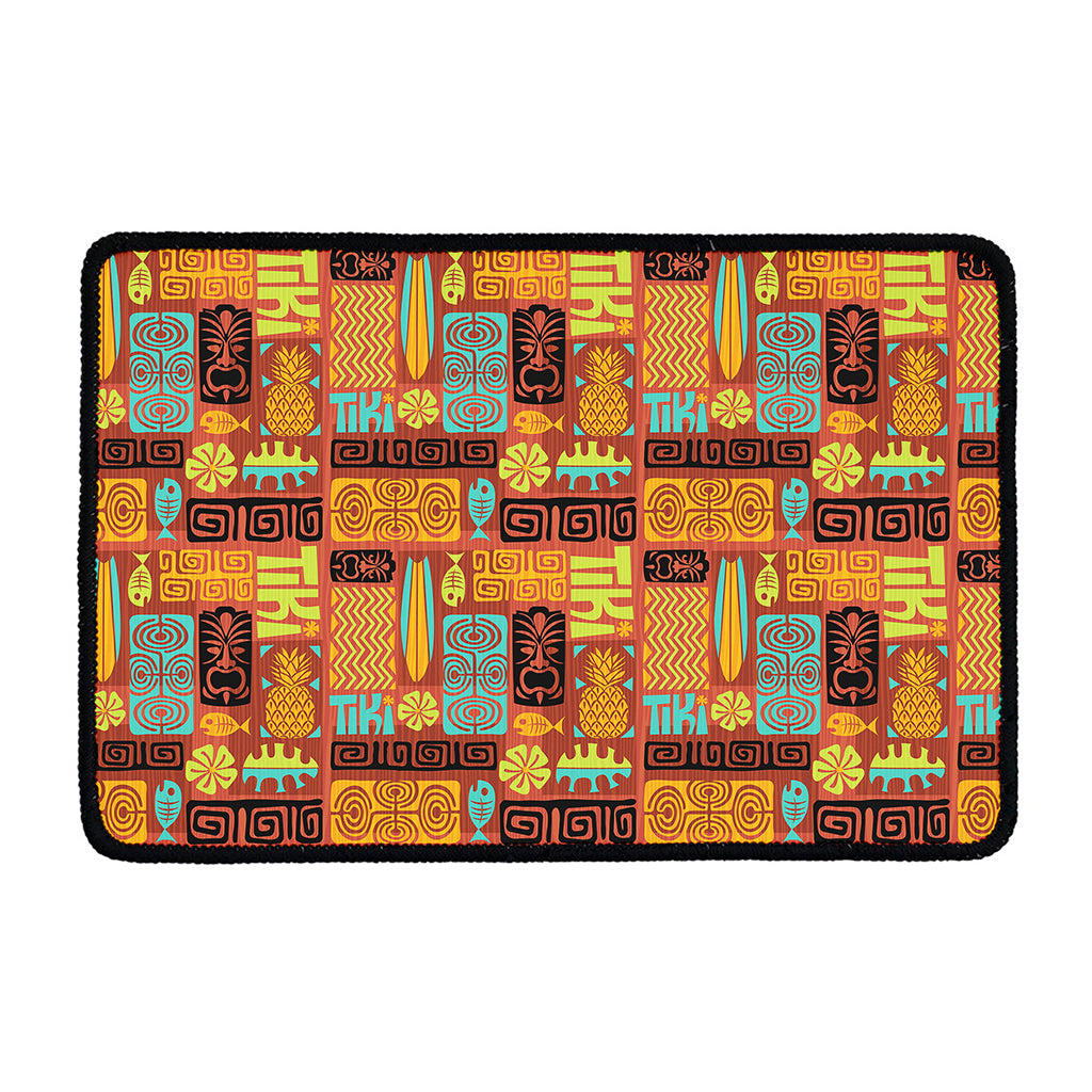 Ethnic Tiki Pattern Print Kitchen Mat