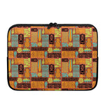 Ethnic Tiki Pattern Print Laptop Sleeve