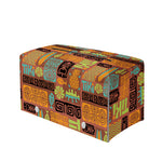 Ethnic Tiki Pattern Print Leather Tissue Box Cover