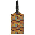 Ethnic Tiki Pattern Print Luggage Tag