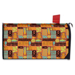 Ethnic Tiki Pattern Print Mailbox Cover