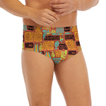 Ethnic Tiki Pattern Print Men's Briefs