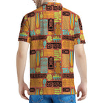 Ethnic Tiki Pattern Print Men's Polo Shirt