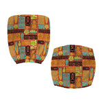 Ethnic Tiki Pattern Print Office Chair Cover