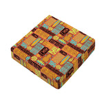 Ethnic Tiki Pattern Print Outdoor Seat Cushion Cover