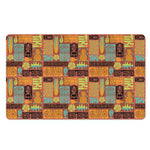 Ethnic Tiki Pattern Print Polyester Doormat