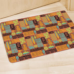 Ethnic Tiki Pattern Print Polyester Doormat