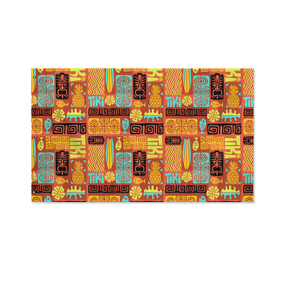Ethnic Tiki Pattern Print Polyester Flag